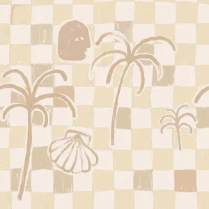 Checker Bay Neutral Wallpaper by Urban Road, a Wallpaper for sale on Style Sourcebook