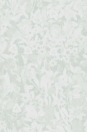 Monochrome Natives I Mint Wallpaper by Urban Road, a Wallpaper for sale on Style Sourcebook