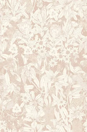 Monochrome Natives II Blush Wallpaper by Urban Road, a Wallpaper for sale on Style Sourcebook