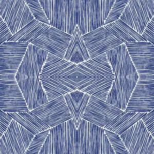 Mirage Indigo Wallpaper by Urban Road, a Wallpaper for sale on Style Sourcebook
