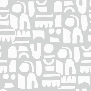Colliding Dusty Blue Wallpaper by Urban Road, a Wallpaper for sale on Style Sourcebook