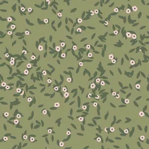 Forget-Me-Nots Green Wallpaper by Urban Road, a Wallpaper for sale on Style Sourcebook