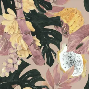Jungle Tangle Dusty Rose Wallpaper by Urban Road, a Wallpaper for sale on Style Sourcebook