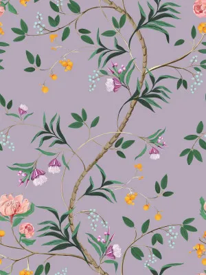 Enchanted Treetop Lavender Wallpaper by Urban Road, a Wallpaper for sale on Style Sourcebook