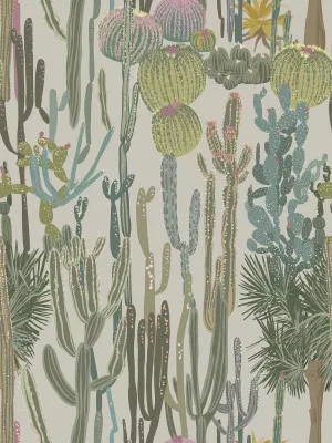 Cactus Patch Muted Oasis Wallpaper by Urban Road, a Wallpaper for sale on Style Sourcebook