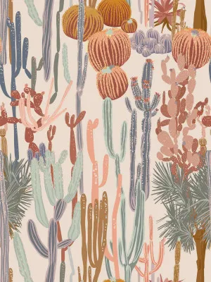 Cactus Patch Desert Glow Wallpaper by Urban Road, a Wallpaper for sale on Style Sourcebook