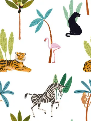 Jungle Party Safari Sun Wallpaper by Urban Road, a Wallpaper for sale on Style Sourcebook