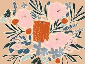 Flowers in Your Hair Wallpaper by Urban Road, a Wallpaper for sale on Style Sourcebook