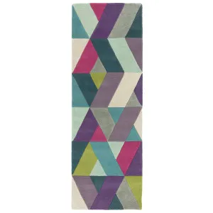 Asiatic Funk Chevron Blue Green Runner by Asiatic London, a Contemporary Rugs for sale on Style Sourcebook