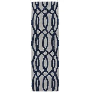Asiatic Matrix Max 36 Wire Blue Runner by Asiatic London, a Contemporary Rugs for sale on Style Sourcebook
