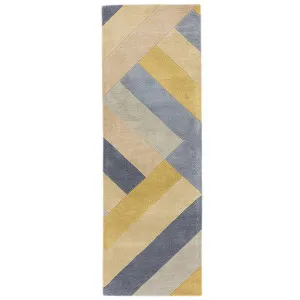 Asiatic Reef 02 Big Zig Ochre Grey Runner by Asiatic London, a Contemporary Rugs for sale on Style Sourcebook