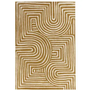 Asiatic Reef 28 Curve Ochre by Asiatic London, a Contemporary Rugs for sale on Style Sourcebook