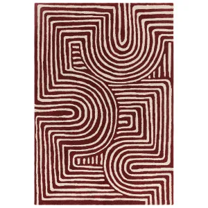 Asiatic Reef 29 Curve Plum by Asiatic London, a Contemporary Rugs for sale on Style Sourcebook