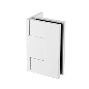 Statesman Wall to Glass Hinge with L type Mounting Plate White by Estelle, a Bathroom Fixtures for sale on Style Sourcebook
