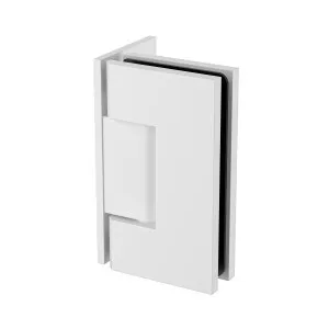 Boston Heavy Duty Large Wall to Glass Hinge with L Type Mounting Plate - White by Estelle, a Bathroom Fixtures for sale on Style Sourcebook