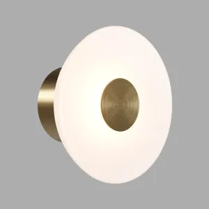 Lighting Republic Dome Air Glass LED Wall Light with Brass Accent Frosted by Lighting Republic, a Wall Lighting for sale on Style Sourcebook