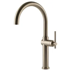 Gessi Habito Swivel Kitchen Mixer Tap Brushed Nickel 60670-149 by Gessi, a Kitchen Taps & Mixers for sale on Style Sourcebook