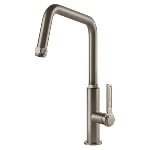 Gessi Officine Swivel Kitchen Mixer Tap Brushed Nickel 60051-149 by Gessi, a Kitchen Taps & Mixers for sale on Style Sourcebook