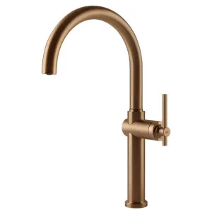 Gessi Habito Swivel Kitchen Mixer Tap Bronze 60670-726 by Gessi, a Kitchen Taps & Mixers for sale on Style Sourcebook