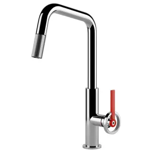 Gessi Officine V Pull out Kitchen Mixer Tap Chrome 60203-031 by Gessi, a Kitchen Taps & Mixers for sale on Style Sourcebook