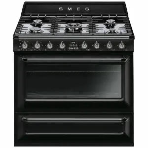 Smeg 90cm Freestanding Cooker TRA90BLP9 by Smeg, a Cooktops for sale on Style Sourcebook
