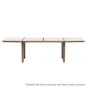 De La Espada Marlon Marble or Stone Top Rectangular Table - Ash Frame and Legs 108MLA by De La Espada, a Dining Tables for sale on Style Sourcebook