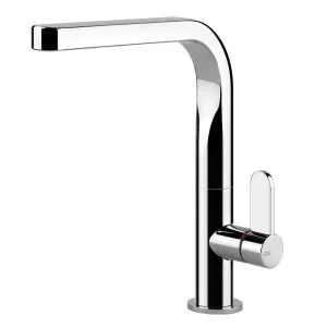 Gessi Helium Right Angle Square Swivel Mixer Tap Chrome 17315-031 by Gessi, a Kitchen Taps & Mixers for sale on Style Sourcebook