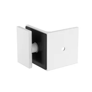 Boston Wall to Glass Bracket with 30mm Cover Plate White by Estelle, a Bathroom Fixtures for sale on Style Sourcebook