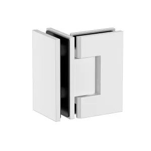 Boston Heavy Duty Glass to Glass 90 Degree Hinge White by Estelle, a Bathroom Fixtures for sale on Style Sourcebook