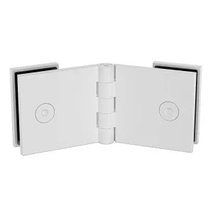 Adjustable Angle Glass to Glass Bracket with 30mm Cover Plate - White by Estelle, a Bathroom Fixtures for sale on Style Sourcebook