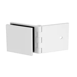 Adjustable Angle Wall to Glass Bracket with 50mm Cover Plate - White by Estelle, a Bathroom Fixtures for sale on Style Sourcebook