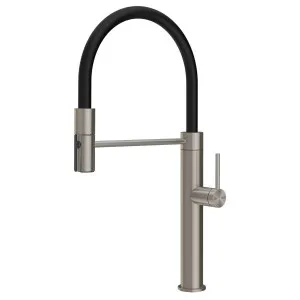 Gessi 316 Smooth Semi-Professional Pull Out Spray Mixer Tap Stainless Steel 60120-239 by Gessi, a Kitchen Taps & Mixers for sale on Style Sourcebook