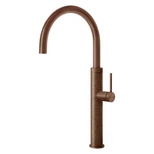 Gessi 316 Meccanica Gooseneck Swivel Mixer Tap Copper 60018-708 by Gessi, a Kitchen Taps & Mixers for sale on Style Sourcebook