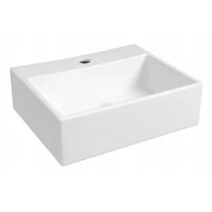 Above Counter Wall Hung Gloss White Basin 1 Tap Hole No Overflow 330x290x115 by Otti Australia, a Basins for sale on Style Sourcebook