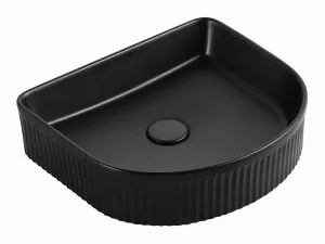 Archie 415x365x100 Matte Black Fluted Basin by Otti Australia, a Basins for sale on Style Sourcebook