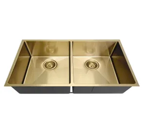 Arte Sink 88D 880x450x220 Brushed Gold by Otti Australia, a Kitchen Sinks for sale on Style Sourcebook