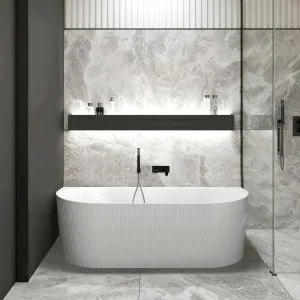 Attica Noosa 1500X750X580 Matte White Back to Wall Multi-fit Bath No Overflow & No Waste Included by Otti Australia, a Bathtubs for sale on Style Sourcebook