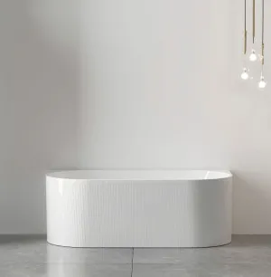 Attica Noosa 1700X800X580 Matte White Back to Wall Multi-fit Bath No Overflow & No Waste Included by Otti Australia, a Bathtubs for sale on Style Sourcebook