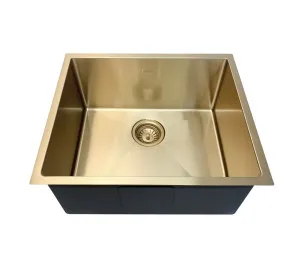 Axon Sink 45S 450x450x220 Brushed Gold by Otti Australia, a Kitchen Sinks for sale on Style Sourcebook