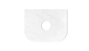 Bondi 600mm Satin White Fluted Wall Hung Curve Vanity with Cloudy Carrara Top by Otti Australia, a Vanities for sale on Style Sourcebook