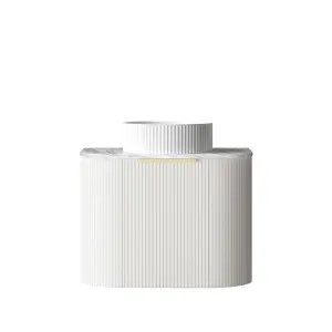 Bondi 600mm Satin White Fluted Wall Hung Curve Vanity with Natural Carrara Marble Top by Otti Australia, a Vanities for sale on Style Sourcebook