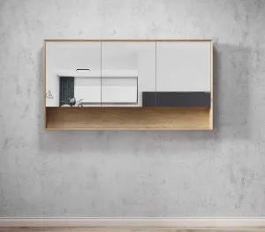 Byron 1500x800 Natural Oak Shaving Cabinet by Otti Australia, a Shaving Cabinets for sale on Style Sourcebook