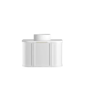 Hampshire 750mm Satin White Wall Hung Curve Vanity with Matte White Top by Otti Australia, a Vanities for sale on Style Sourcebook