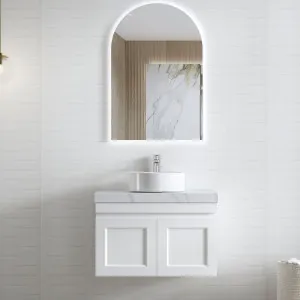 Hampton Mark II 750mm Satin White Wall Hung Cabinet Only by Otti Australia, a Vanities for sale on Style Sourcebook