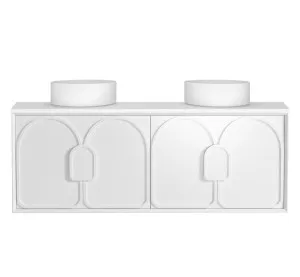 Laguna Mk II 1500mm Matte White Wall Hung Vanity with Matte White Top by Otti Australia, a Vanities for sale on Style Sourcebook