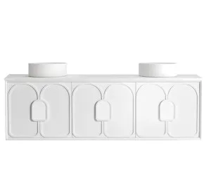Laguna Mk II 1800mm Matte White Wall Hung Vanity with Matte White Top by Otti Australia, a Vanities for sale on Style Sourcebook