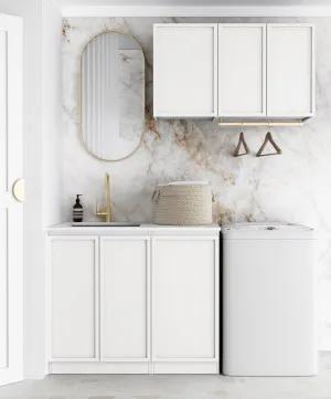 Laundry Kit 1715A Hampshire White with Pure White Top by Otti Australia, a Cabinetry for sale on Style Sourcebook