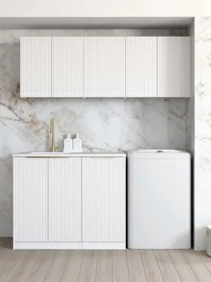 Laundry Kit 1715B Bondi White with Matte White Top by Otti Australia, a Cabinetry for sale on Style Sourcebook