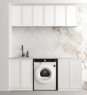 Laundry Kit 1960B Hampshire White with Cloudy Carrara Top by Otti Australia, a Cabinetry for sale on Style Sourcebook