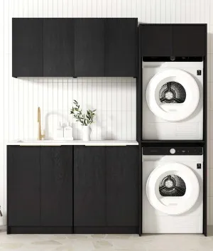 Laundry Kit 1960C Byron/Bondi Black Oak with Matte White Top by Otti Australia, a Cabinetry for sale on Style Sourcebook